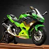 1:12 Kawasaki Ninja 400 Alloy Sports Motorcycle Model Diecast Street Race Motorcycle Model Simulation Sound and Light Kids Gifts 1
