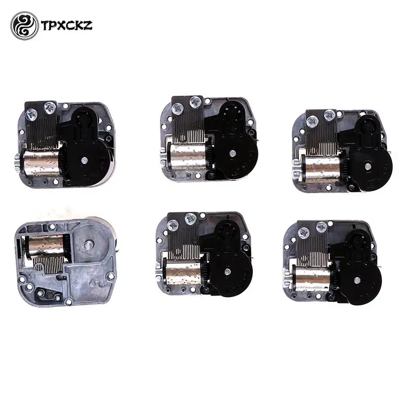1pc Mechanical Diy Windup Music Box Musical Movement Screws Key Home Decor Silver Approx 50g Craft Decoration