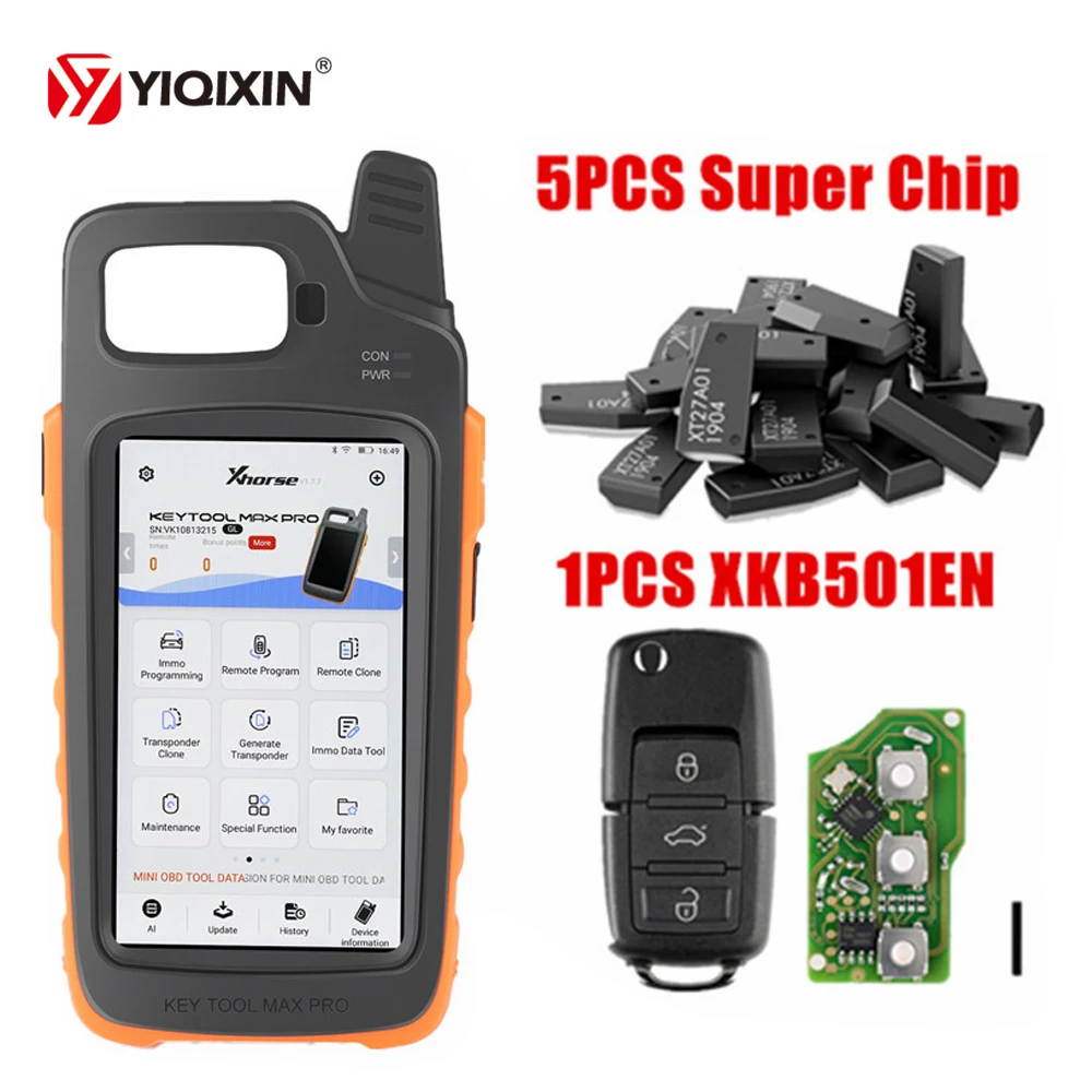 

2022 Newest Xhorse VVDI Key Tool Max Pro With MINI OBD Tool Function Support CAN FD/ Voltage and Leakage Current