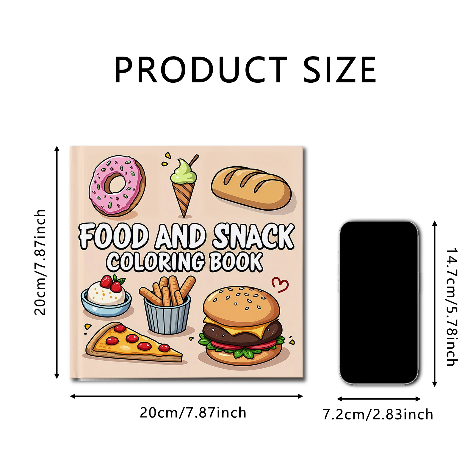 VOEDSEL EN SLANG Kleurboek voor volwassenen Gedurfde en gemakkelijke drankjes en desserts Schattig kindertekenboek voor perfecte verjaardagscadeau