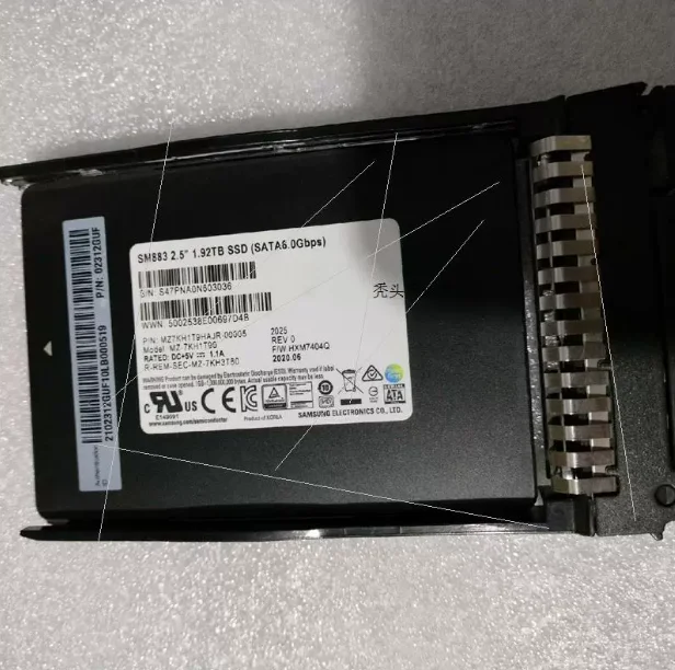 For 02312GUF 1 92T SATA 6Gb s SM883 Solid State Drive