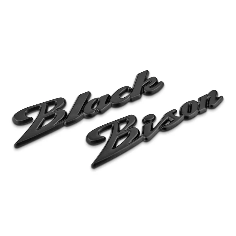 3D Metal Sticker WALD Black Bison Car Side Fender Rear Trunk Emblem Badge Accessories For Mercedes-Benz A/B/GLA/CLA AMG