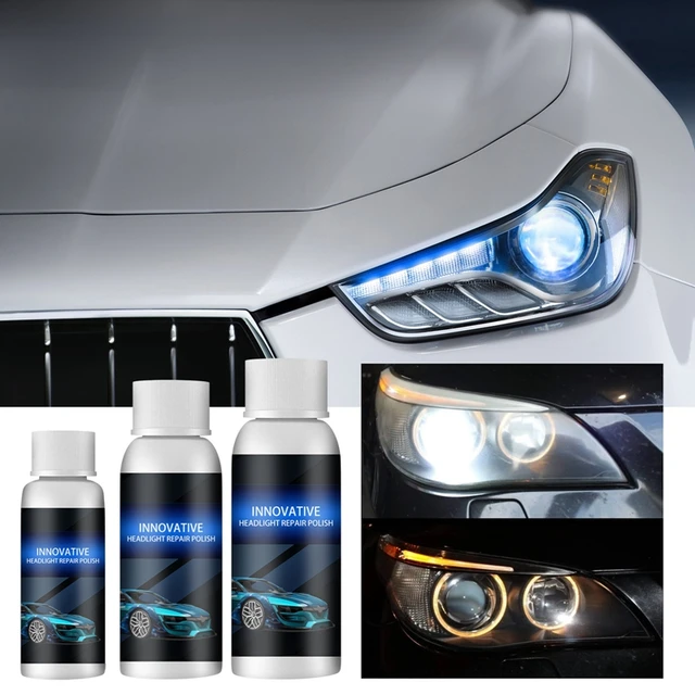 Líquido reparador para faros de coche, líquido reparador para eliminar la  oxidación y la suciedad, líquido portátil para restauración de luces  automáticas - AliExpress