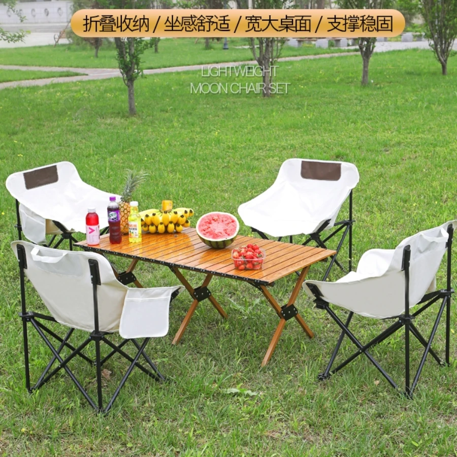 

Outdoor Folding Table Chair Egg Roll Table Portable Picnic Table And Chairs Camping Equipment Mesa Plegable Outdoor Furniture