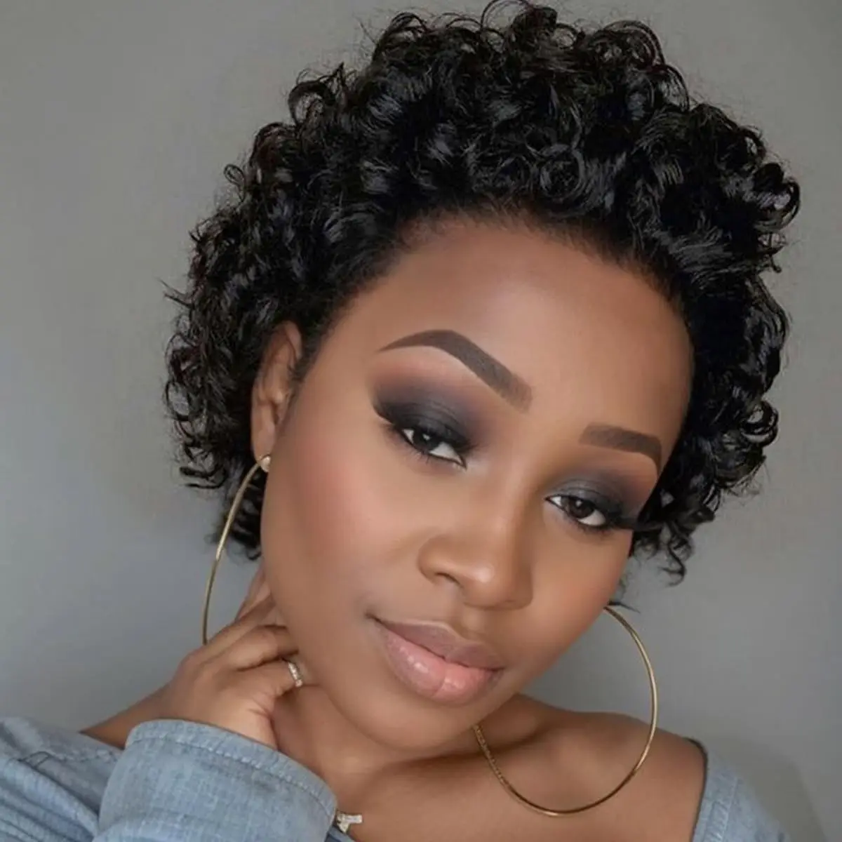 Pixie Cut Wig Human Hair 13x1 Lace Frontal Wigs Human Hair Short Bob Human Hair Wigs For Black Women Lace Front Human Hair Wig