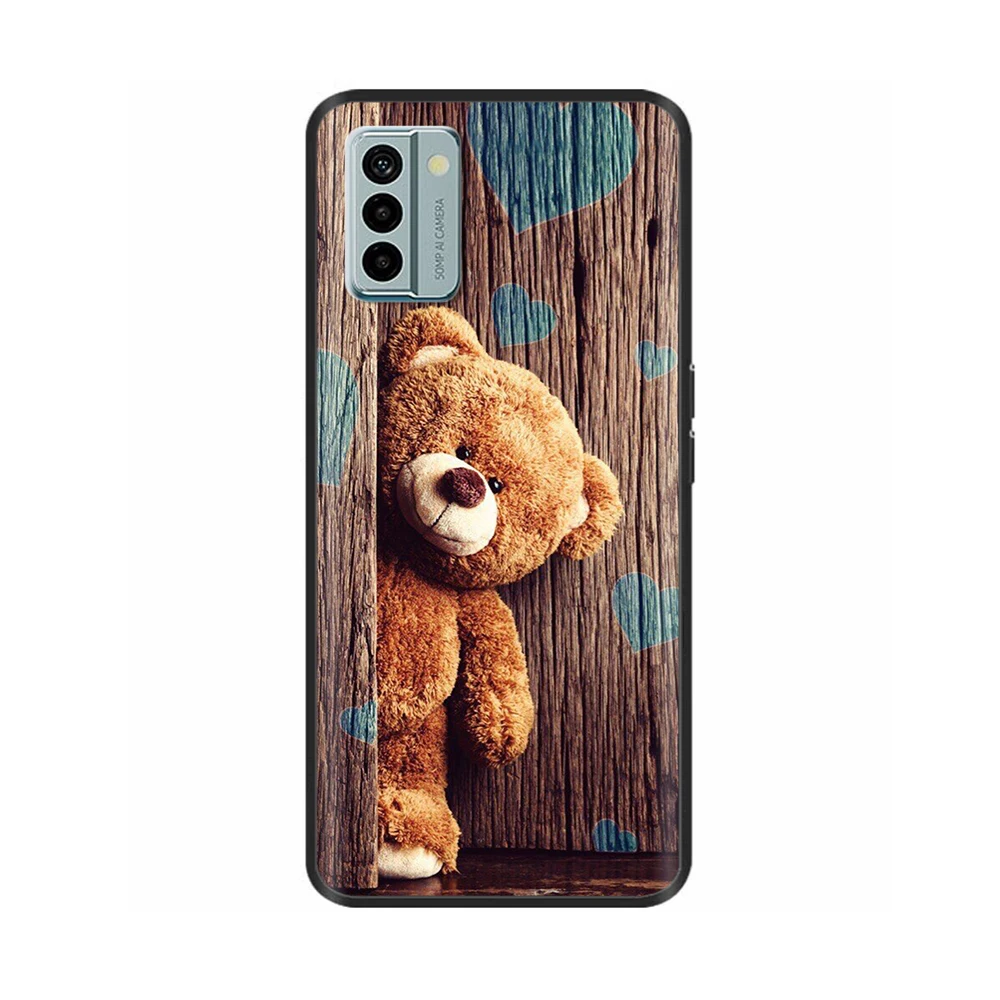 Nokia G22 Cool Silicone TPU Protective Shell - Painted Soft Back Cover with Black Bumper