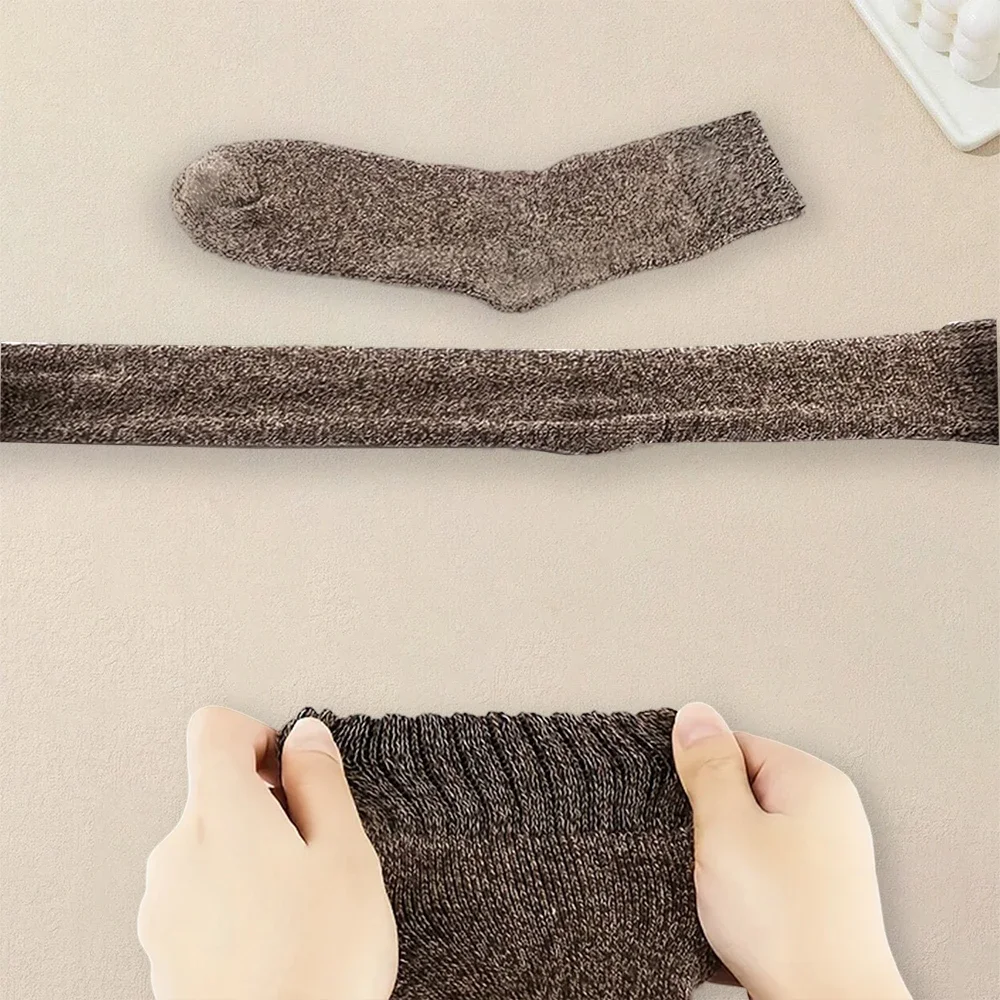 Men Socks 3/5/15 Pairs Solid Color Fashionable Simple Versatile Winter Soft Comfortable Lightweight Casual