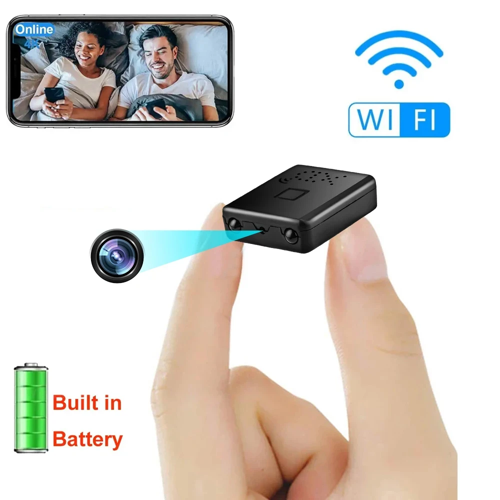 Description Picture 2 of itemWifi Mini Camera 1080P Baby Monitor Surveillance Cam BuiltIn Battery with Night Vision Motion Detection for Security Hidden Card