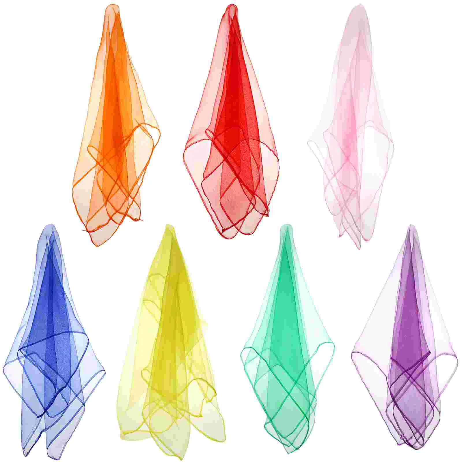 

Dance Scarf Performance Props Colored Scarves Silk Children Play Toddlers Rayon Scarfs