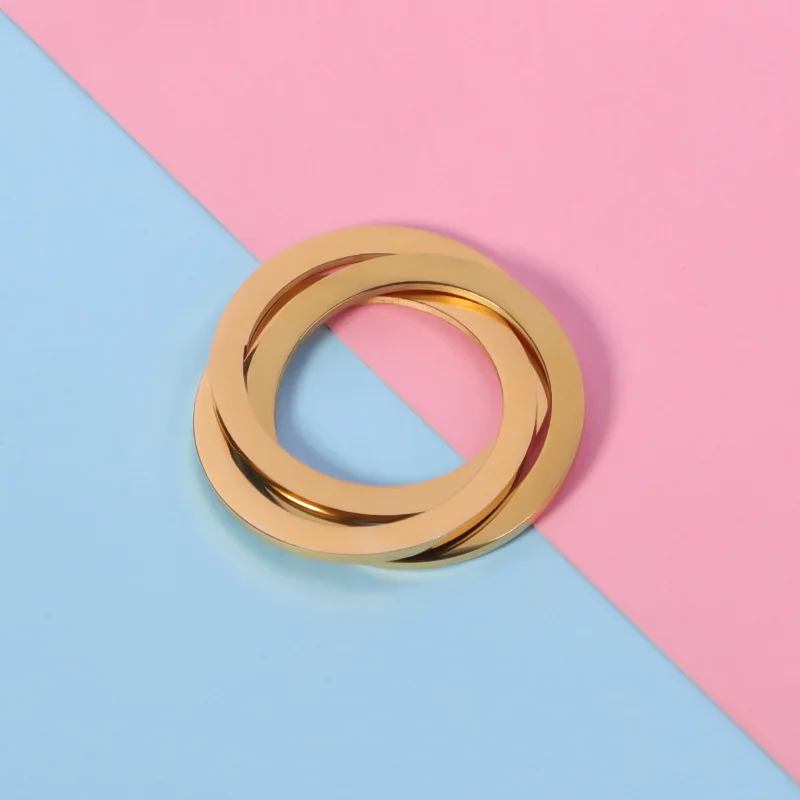 10Pcs/Lot 30mm Round Charms Chain&Buttons Stainless Steel Mirror Polish Pendant DIY Charm Pendant