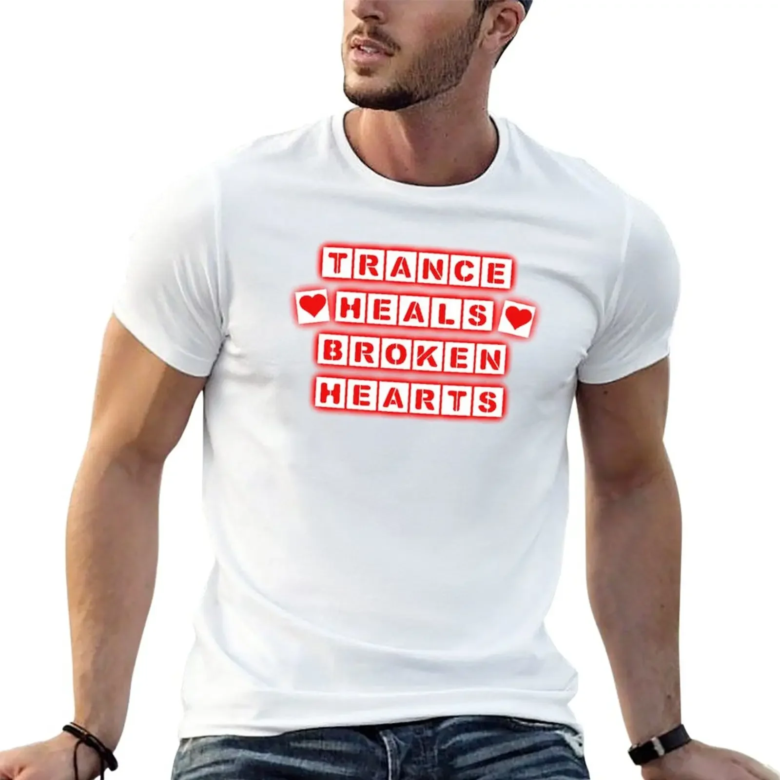 

Trance Heals Broken Hearts T-Shirt boys animal print oversizeds mens tall t shirts