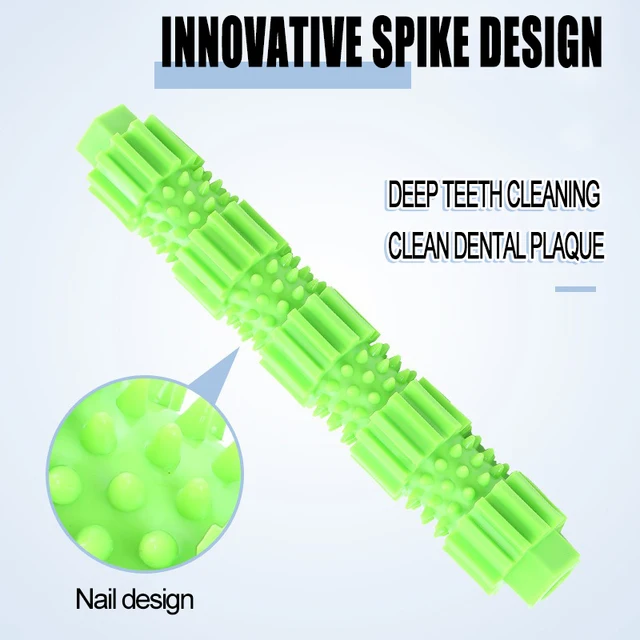 New Dog Teether Training Pet Dog Chew Toy for Aggressive Chewers Treat Dispensing Rubber Teeth Cleaning Toy Squeaking Rubber 4