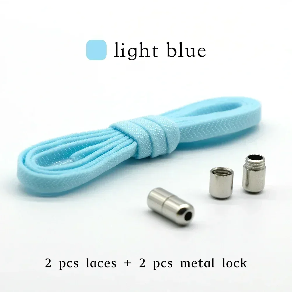 Elastic No-Tie Metal Lock Shoelaces – Quick and Easy Shoe Strings