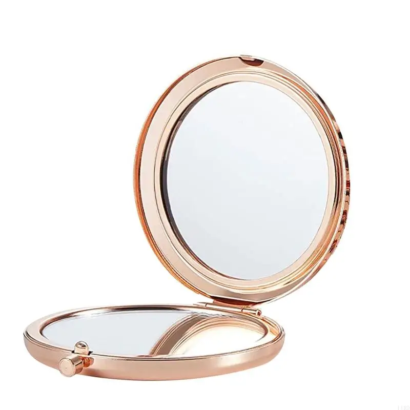 L8RD Compact Mirror Portable, Folding, Handheld, Mini Purse Mirror for Gift 2.5''
