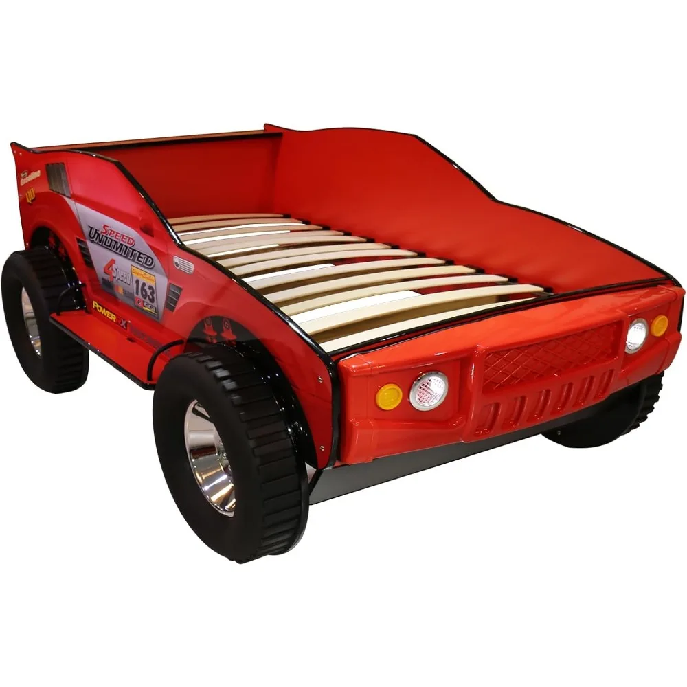 Twin Bed Frames for Kids,Twin Platform with Wood Slat Support for Children,Toddler Frames with Headboard,Twin Size 6