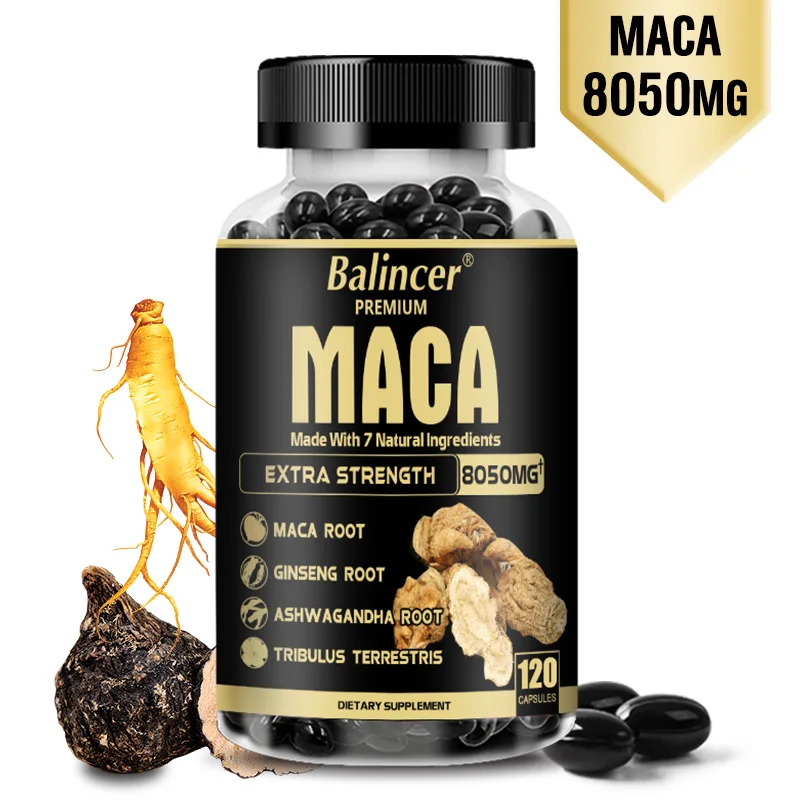 Maca Supplement Balincer with Ginseng Ashwagandha Tribulus Terrestris 8050mg