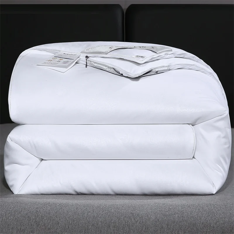 Natural Mulberry Silk Duvet Luxury Queen King Size Comforter Summer Winter Quilt Single Couple Bedding Filler Bedding 4
