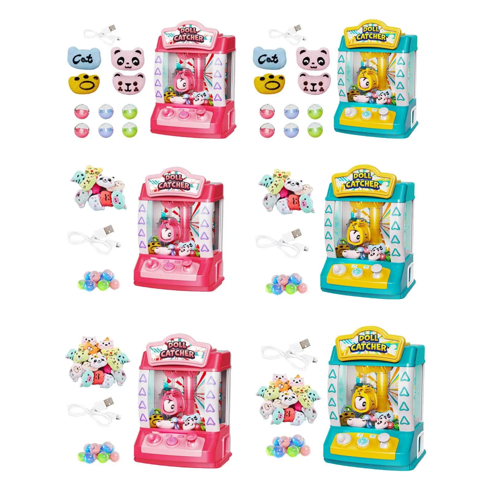 

Claw Machine Valentine's Day Gifts Arcade Candy Capsule Claw Game Prizes Toy for Girls Boys Children Adults Kids Toddlers