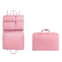 Compact 7 - Piece Travel Organizer Set for Effortless Packing and Storage (Pink)