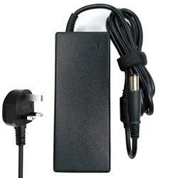 Powerful 90W AC Laptop Charger - 19.5V 4.62A with 7.4*5.0mm Connector (Adapter with UK plug)