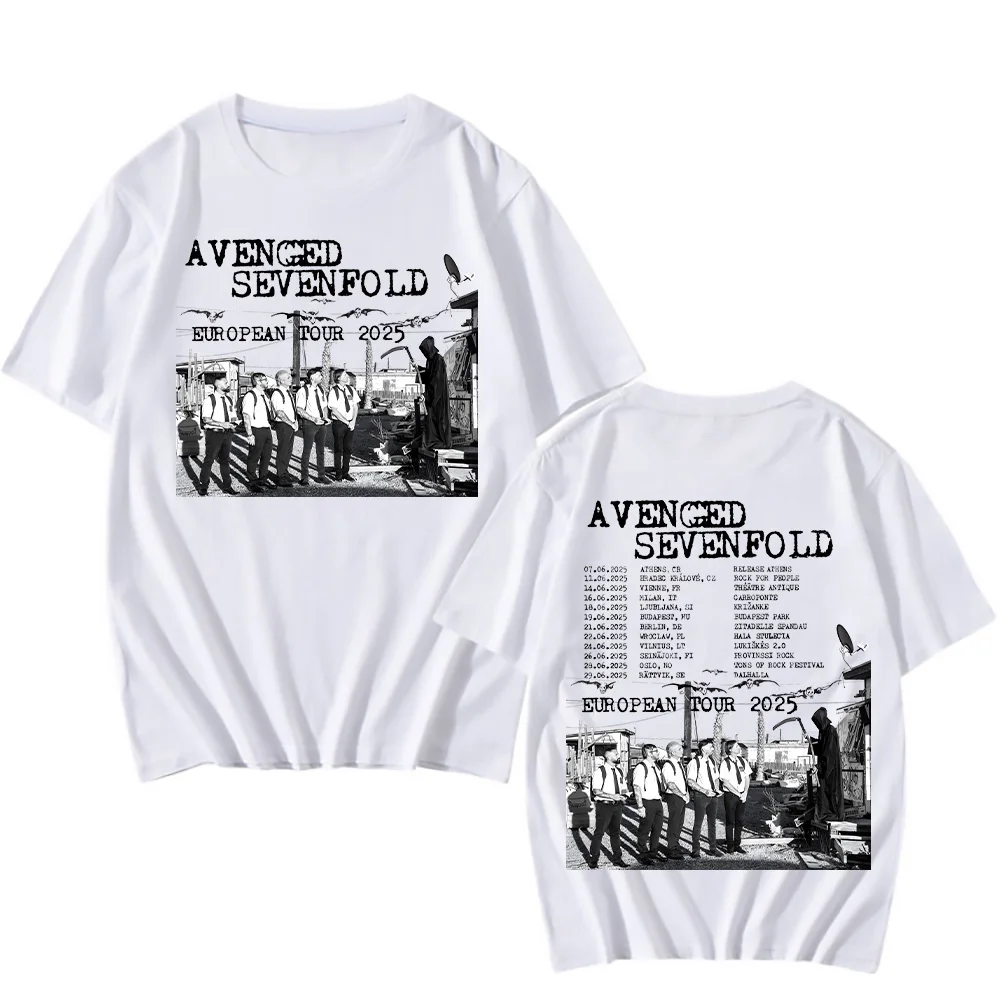 Avenged Sevenfold European Tour 2025 T-shirts Unisex Metal Rock