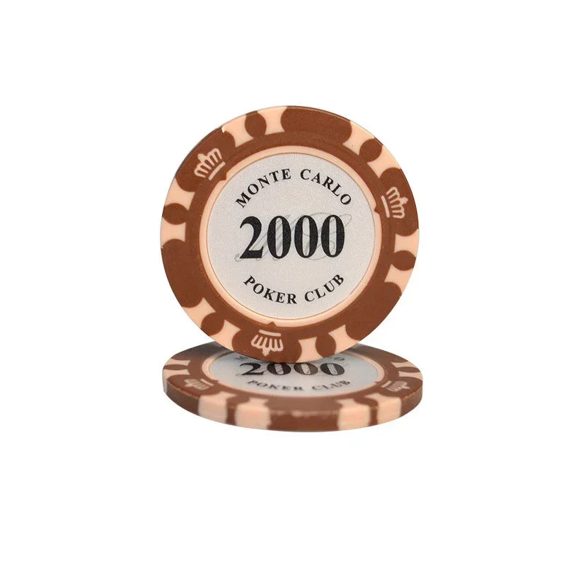 Poker chips Clay Poker Chip Set Casino Coins 40x3.3mm Metal 10pcs