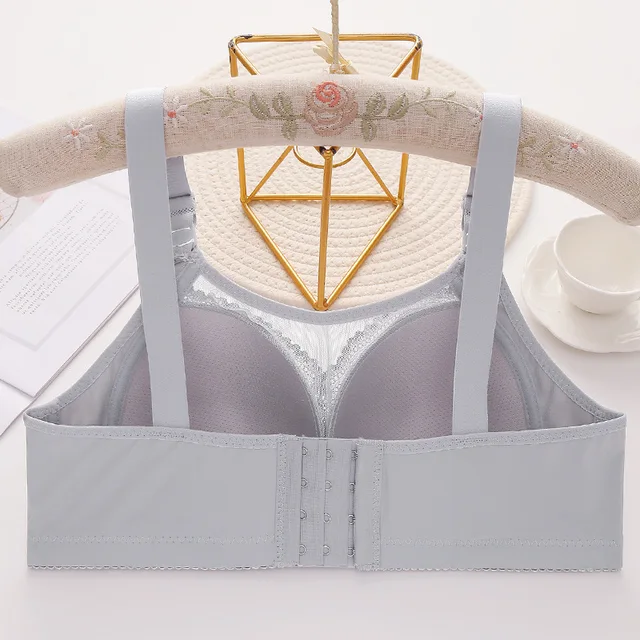 New In Women's Underwear Large Size Sexy Lace Push Up Adjustable Top Bra Without Steel Ring Soft Breathable Sexy Ladies Brassier - Image 2