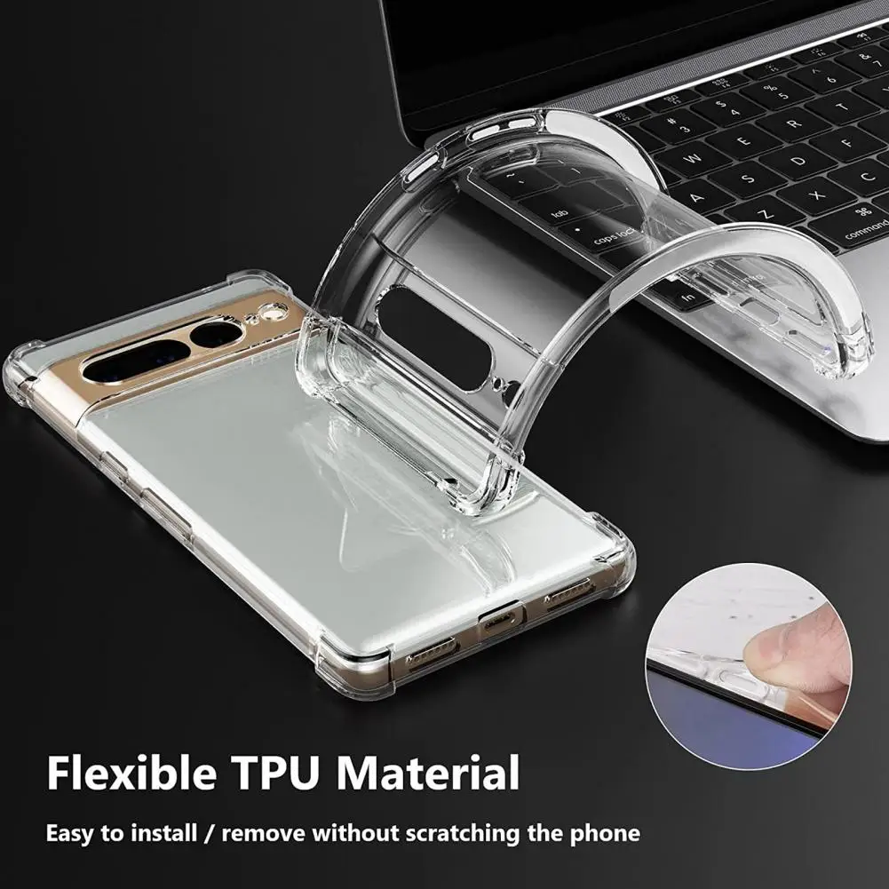 Transparent Phone Case for Google Pixel with Air Bag Protection Technology - Image 3