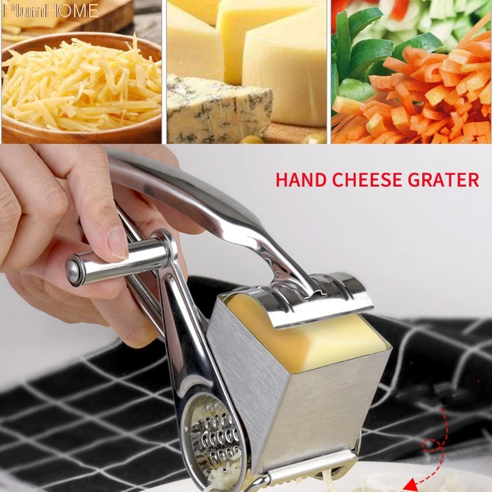 Creative Manual Cheese Rotary Graters Butter Chocolate Slicer Cutter  Practical Stainless Steel Grater Handle Kitchen Tool - AliExpress