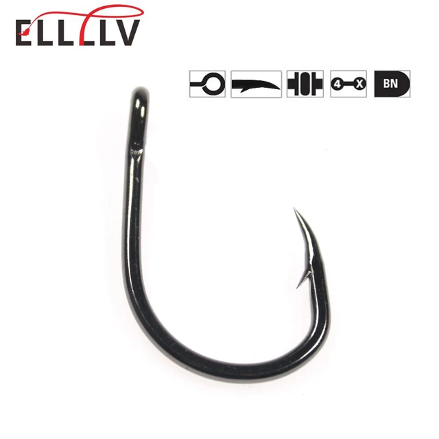 Elllv 4X Strong Live Bait Hook 3/0 - 11/0 Heavy Duty Saltwater Single Jig  Fishhook