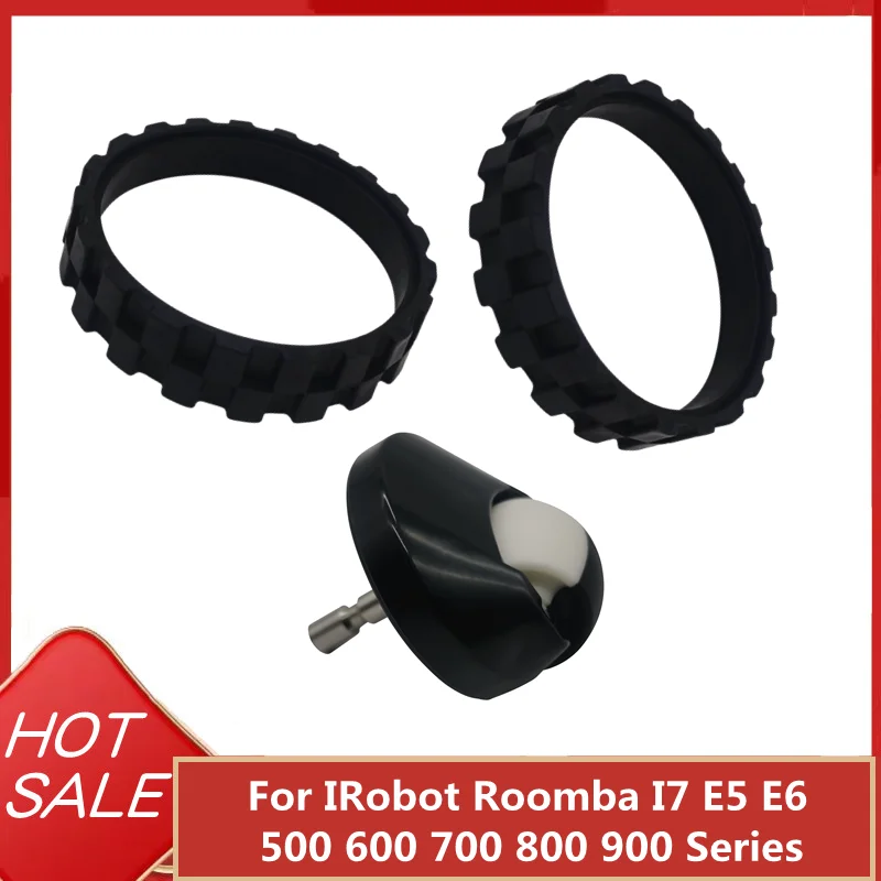 Front Wheel and TiresSkin For IRobot Roomba I7 E5 E6 500 600 700 800 900  Series Anti-Slip iRobot Roomba Replacement Accessories - AliExpress