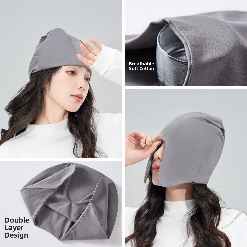 Travel Cotton Sleep Cap Windproof Warm Sleep Pullover Comfortable Pullover Design Nighttime Hat Women Men