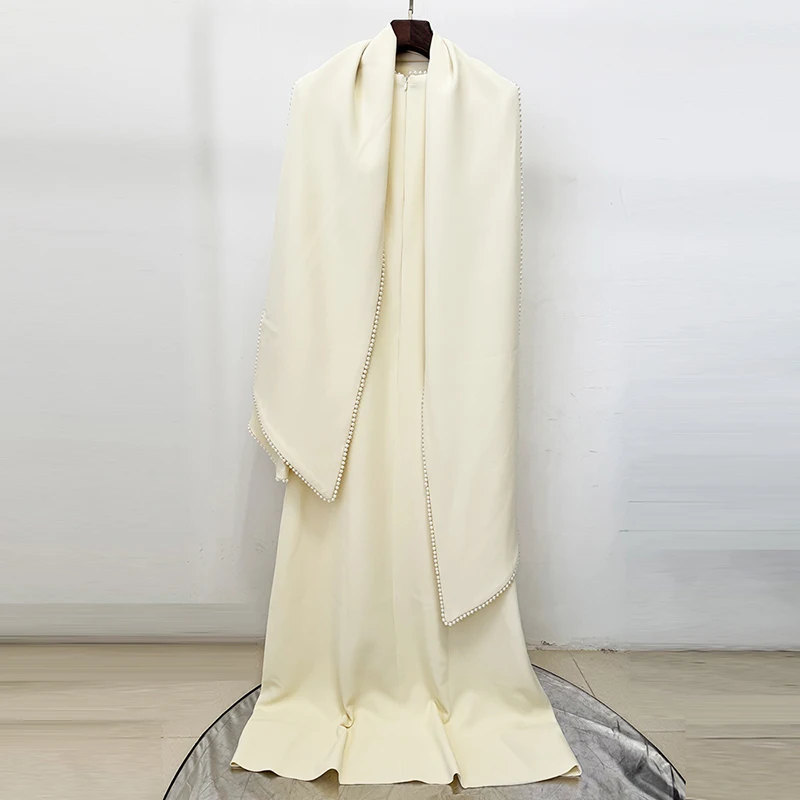 فستان ماكسي شال لؤلؤ هاي ستريت