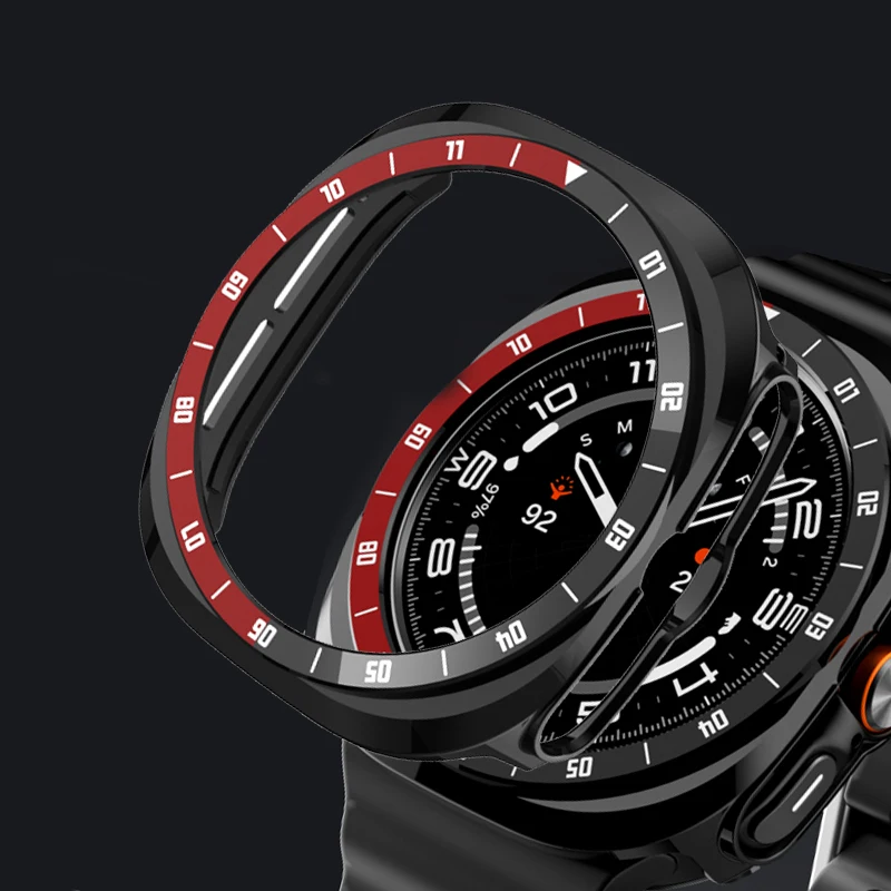 Protective Hard PC Bumper Shell with Scale Bezel for Smartwatch - Cover for 47mm Ultra 2