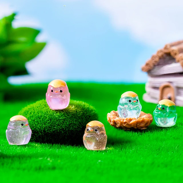 50-Piece Mini Resin Animal Figurines Set - Tiny Ducks, Bunnies, Turtles, Bees & Frogs For Dollhouse Decor