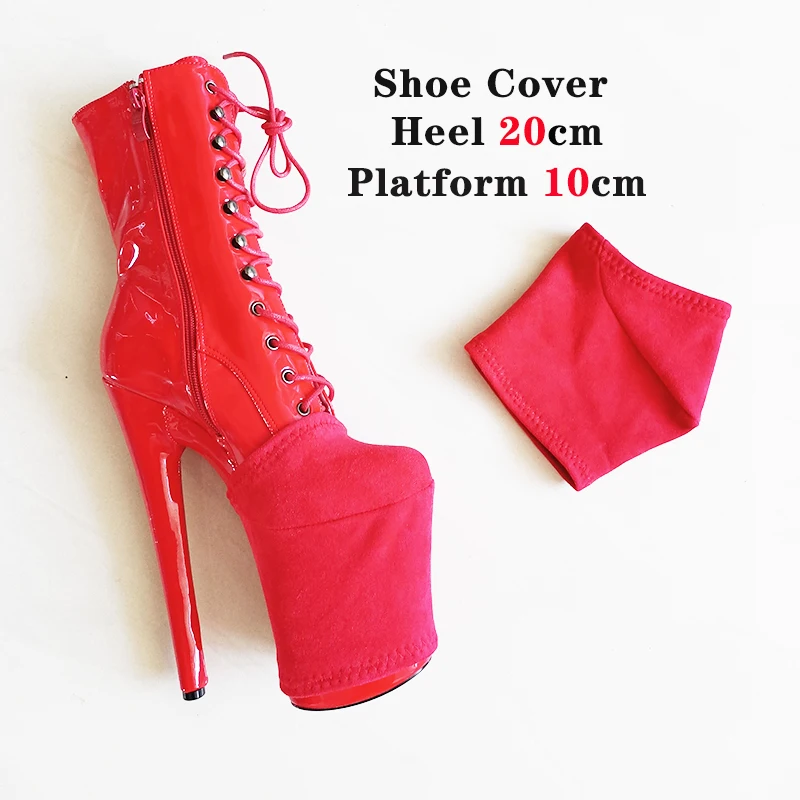 Shoes Protective Pole Dance Boots Cover High Heels Waterproof Platform Suede
