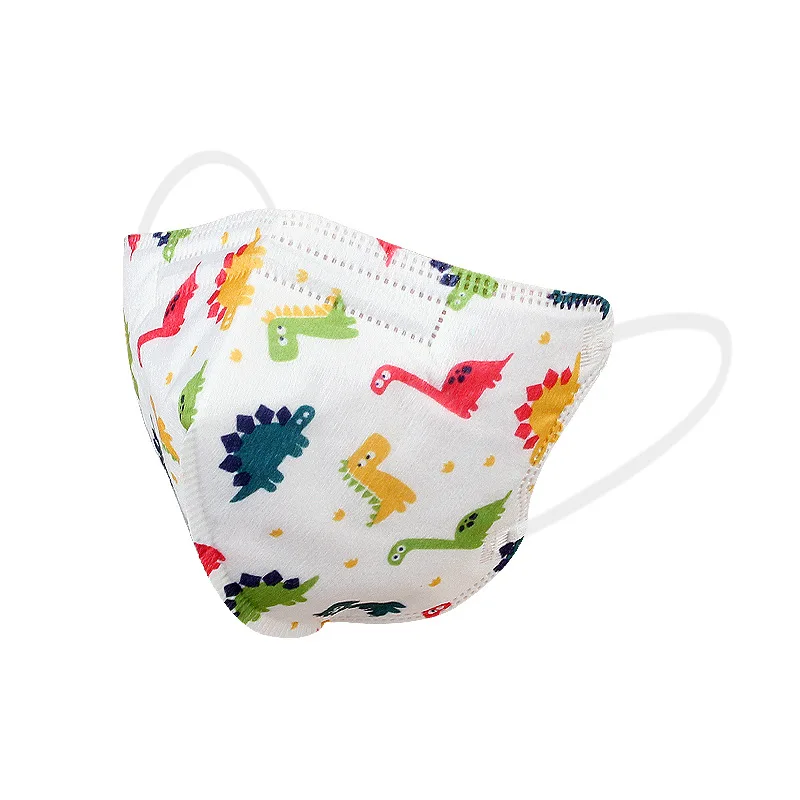 100 children's face masks 3D four layer, cartoon print boys and girls, dustproof anti haze 4-9 years old cubrebocas para niños 3