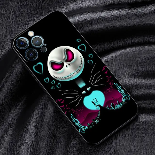 thumbnail image 1 of Funda de Disney Jack Skellington para Apple iPhone 14 13 11 Pro Max 12 Mini 7 Plus 8 + SE X XS XR 6 6S TPU Funda de silicona para teléfono, 1 of 5