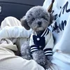 Cute Embroidered Pet Baseball Jackets Dog Clothes For Small Medium Cat Teddy Coat Puppy Spring Clothes Warm Fashion Pet Outfit 3