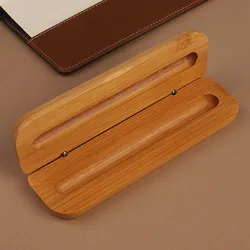 Elegant Wooden Pen Box - Premium Gift Packaging for Business and Stationery (Bamboo Box)