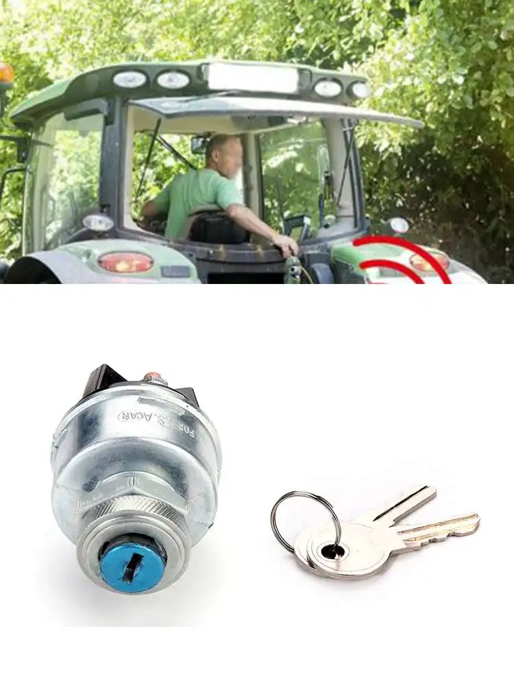 

Universal Ignition Switch 12V/24V 2 Keys 4 Position on Off Engine Start Switch ACC for Motorcycles Car ATVs UTV Truck