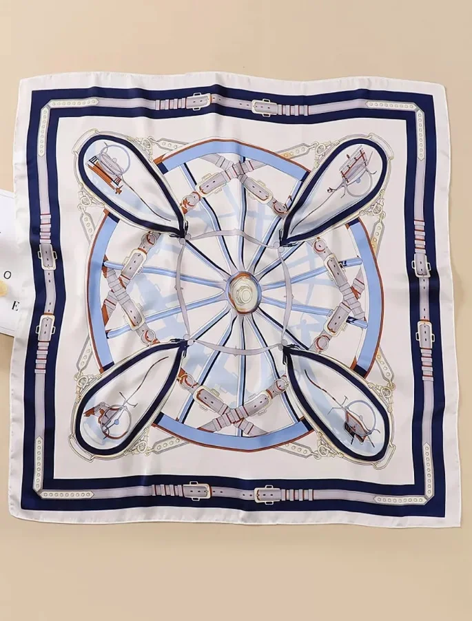 Four-corner belt buckle Blue