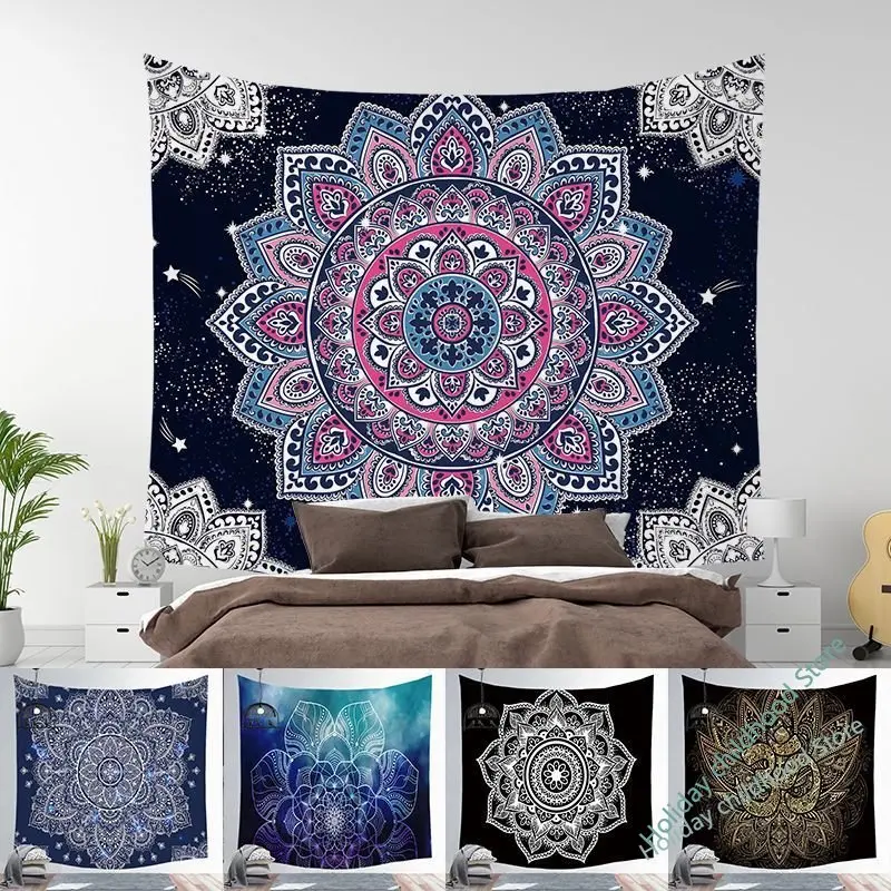 

Mandala Mandala tapestry home bedroom decoration background wall cloth room layout bedside hanging cloth