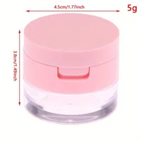 Portable mini portable travel powder packaging box, isolation mesh powder box, convenient elastic mesh powder flipping 2