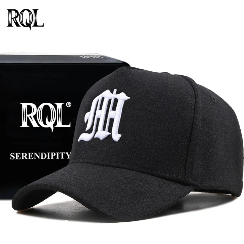 Winter Wool Baseball Cap For Men Women