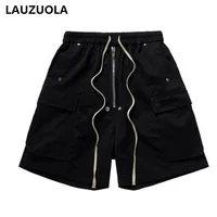 High Quality Luxury Front Zipper Hip Hop Shorts 2024 New Summer Fashion Men Casual Loose Drawstring Shorts 1