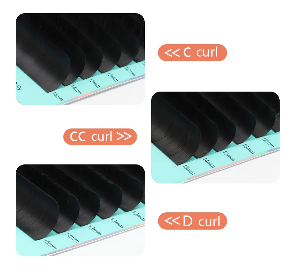 RUJADE 5 Fälle/Lot Ellipse Flache Einzelwimpernverlängerungen Weiche Split-tips Flache Wimpernverlängerung Ellipse Faux Nerz Flache Wimpern – Detail 7