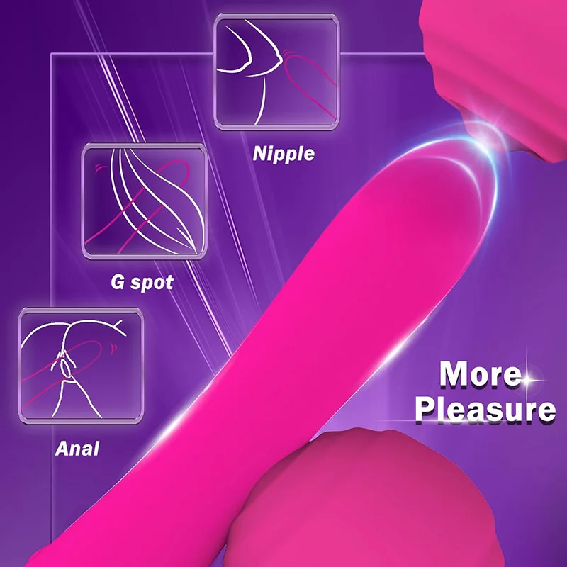 G Spot Dildo Vibrator Sex Toy Bullet Vibrator Silicone Dildo Clitoris Anal Nipple Stimulator for Adult Couples Games