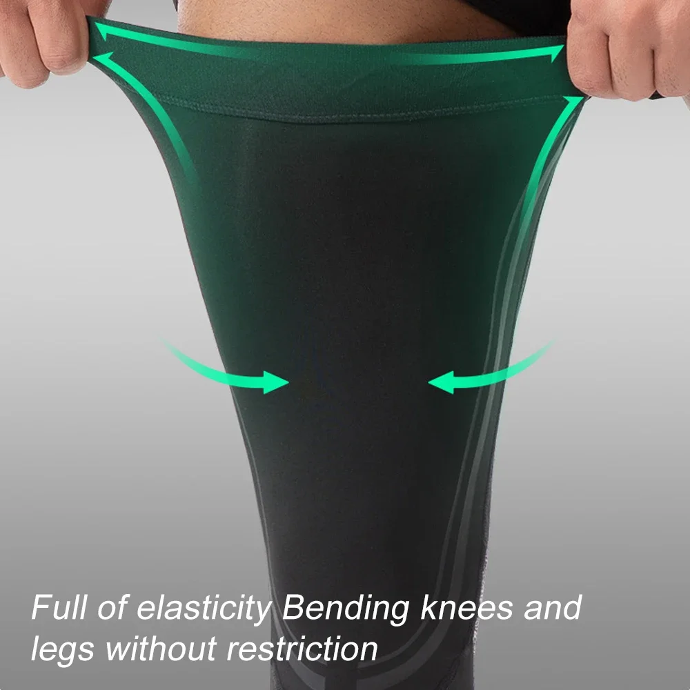 1/2 Stück Kompressions-Beinmanschetten in voller Länge für Sport, Radfahren, Laufen, Basketball, für Männer und Frauen – Detail 7