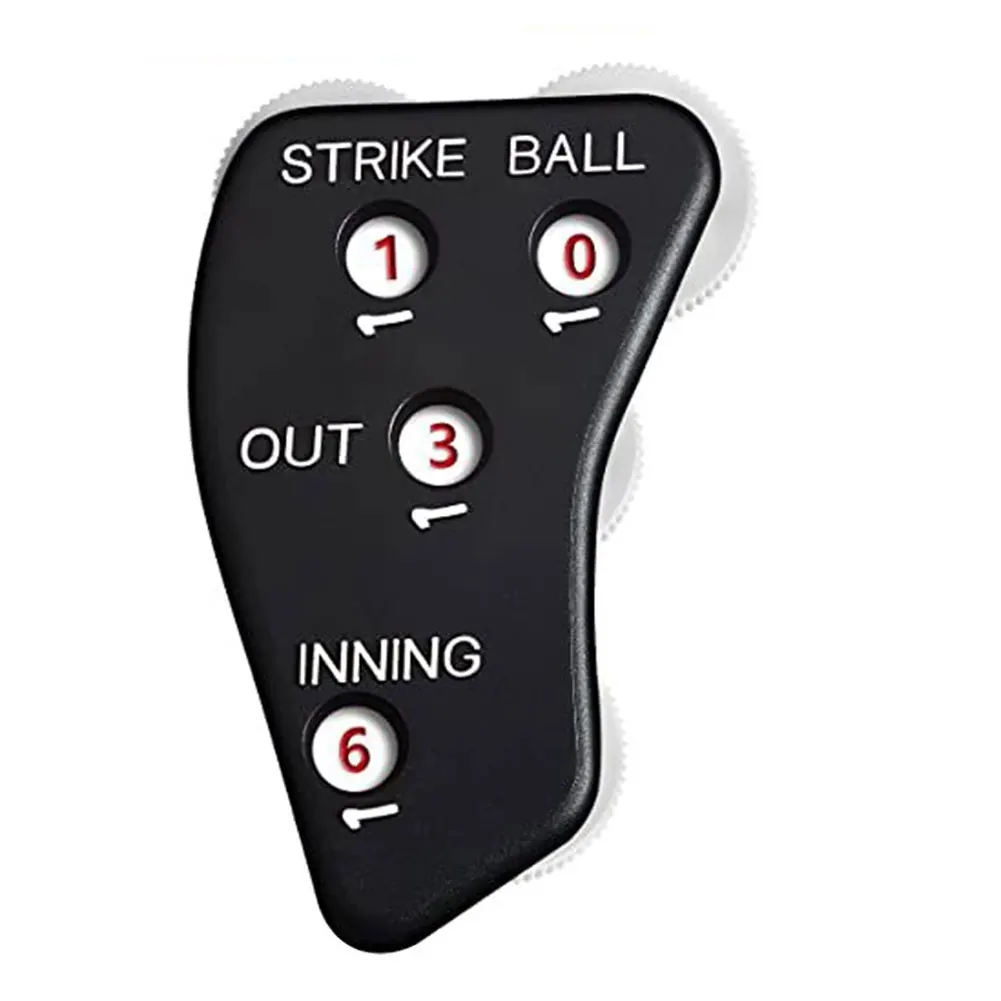 4 Wheel Baseball Counter Non-Slip Referee Counter Softball Umpire Indicator for Scorekeeper Recording Outs & Innings Balls
